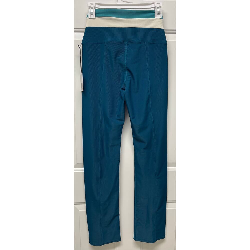 Beach Riot Amalfi pants legging crystal coast blue colorblock size medium NWT - Picture 5 of 6